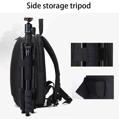 SYZM Waterproof Camera Backpack Shock Absorption DLSR Shoulders Bags Nylon Camera Lens Bag Outdoor Travel Backpack Laptop Bag