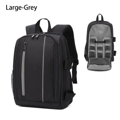 SYZM Waterproof Camera Backpack Shock Absorption DLSR Shoulders Bags Nylon Camera Lens Bag Outdoor Travel Backpack Laptop Bag