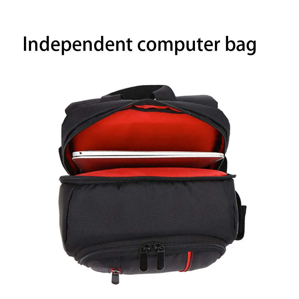 SYZM Waterproof Camera Backpack Shock Absorption DLSR Shoulders Bags Nylon Camera Lens Bag Outdoor Travel Backpack Laptop Bag