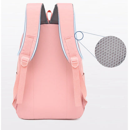 SYZM Waterproof Nylon Women Backpack Solid Color Students Schoolbag Fashion Multi-pocket Travel Bag Large-capacity Shoulder Bag