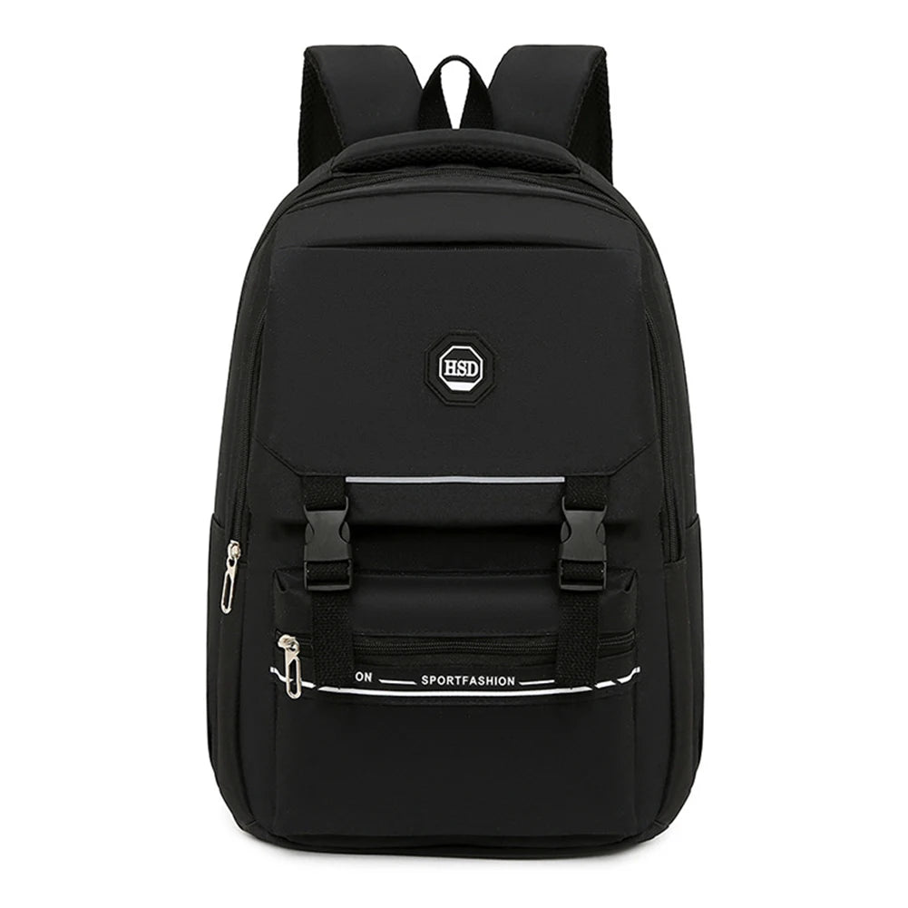 SYZM Waterproof Nylon Women Backpack Solid Color Students Schoolbag Fashion Multi-pocket Travel Bag Large-capacity Shoulder Bag