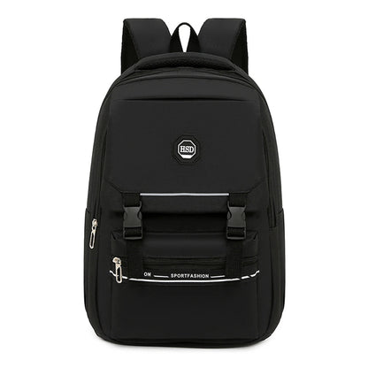 SYZM Waterproof Nylon Women Backpack Solid Color Students Schoolbag Fashion Multi-pocket Travel Bag Large-capacity Shoulder Bag