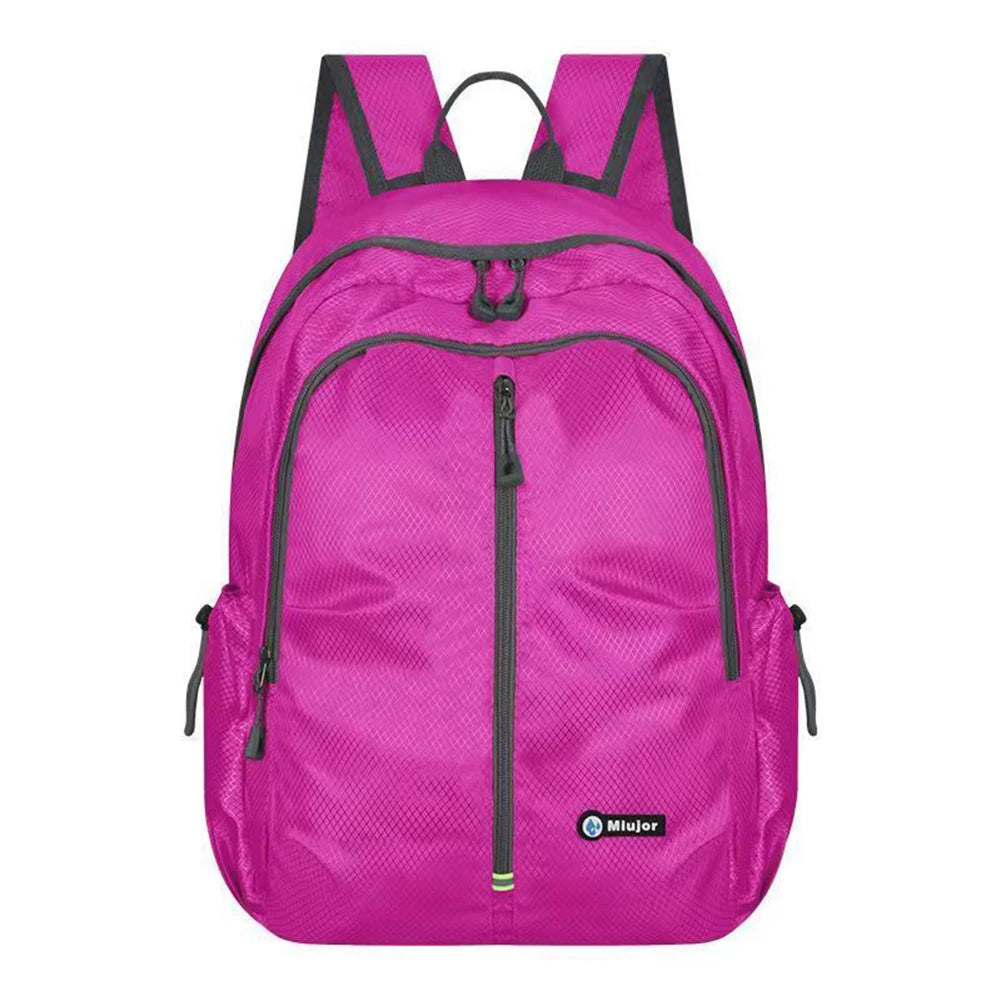 SYZM Waterproof Sports Backpack Foldable Lightweight Outdoor Backpack Portable Large Capacity Travel Bag Mountaineering Knapsack
