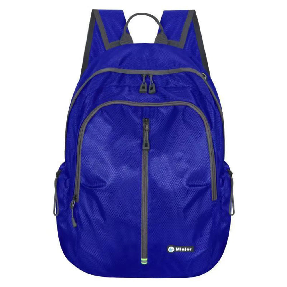 SYZM Waterproof Sports Backpack Foldable Lightweight Outdoor Backpack Portable Large Capacity Travel Bag Mountaineering Knapsack