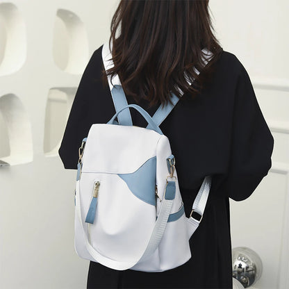 SYZM Women Large Capacity Backpack High Quality Leather Female Anti-theft Bag s School Bags Travel Backpack Ladies PU Rucksack