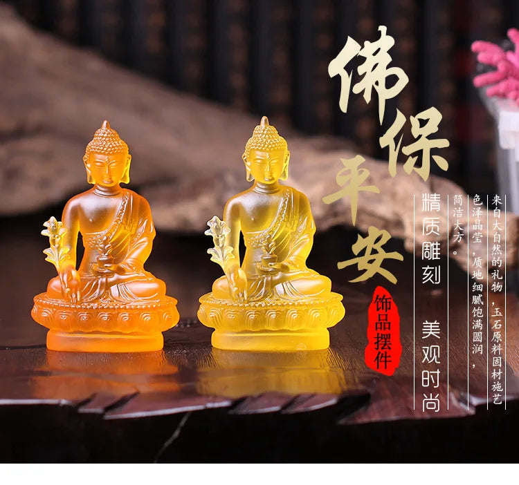 HOME FAMILY Patron saint God # OFFICE Company SHOP CAR TOP Efficacious BLESS GOOD LUCK the Medicine Buddha FENG SHUI ART statue