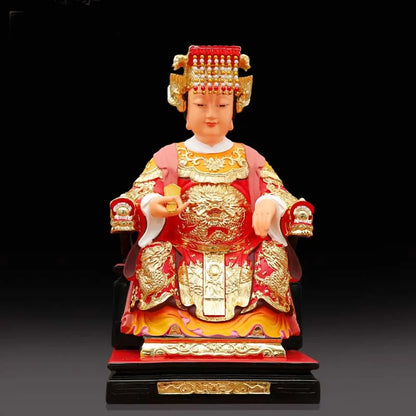 38CM large # BEST GIFT Southeast Asia HOME company SHOP Talisman gold-plating Mazu, the sea god Matsu Bless buddha statue