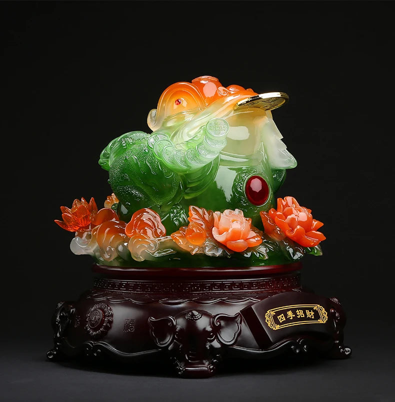 Asia HOME Store shop company business Prosperity Recruit money GOOD luck ZHAO CAI Fortune JIN CHAN FENG SHUI talisman statue