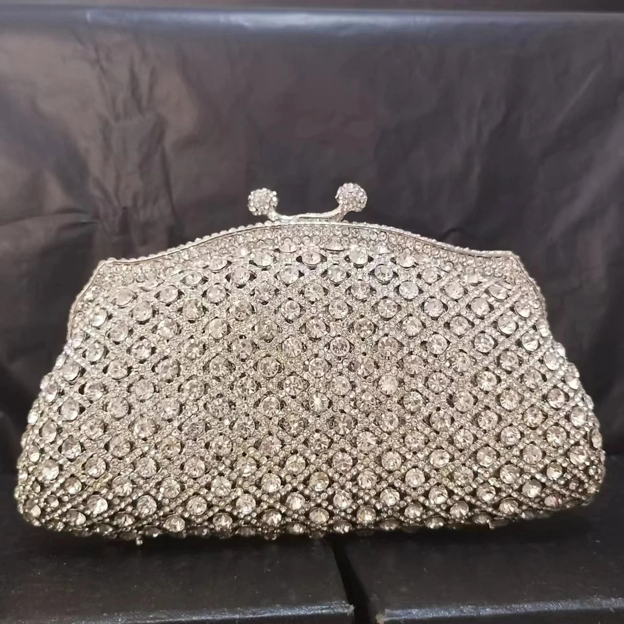 XIYUAN Newest Women Gold/Sliver Diamond Clucth purse Design Female Bridal Crystal Evening Bag Party Wedding Clutches Handbas