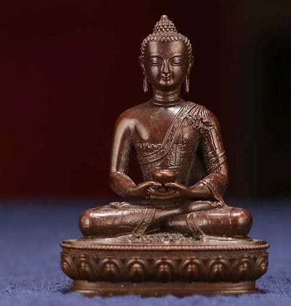 buddhism Buddhist pocket Travel Carry-on Accompanying talisman bless safety good luck Tibet Handmade Amitabha Buddha statue