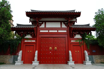 44CM large Huge home exorcise evil spirits Mascot thriving business spiritual Lions FENG SHUI copper doorbell door handle