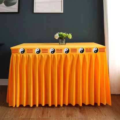 Wholesale Buddhist Taoism item # HOME family Buddhism Temple Auspicious golden velvet Eight Diagrams Altar cover Table cloth
