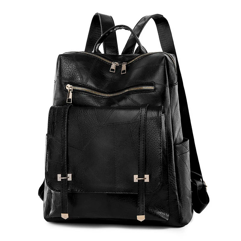 Sac A Dos Bagpack Durable PU Anti Splash Knapsack Luxury Women Designer Brand Backpack Large Capacity Student Schoolbag Mochilas