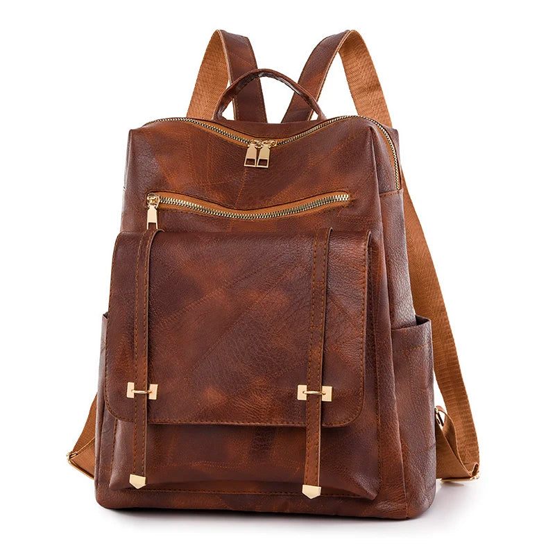 Sac A Dos Bagpack Durable PU Anti Splash Knapsack Luxury Women Designer Brand Backpack Large Capacity Student Schoolbag Mochilas