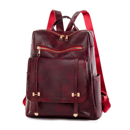 Sac A Dos Bagpack Durable PU Anti Splash Knapsack Luxury Women Designer Brand Backpack Large Capacity Student Schoolbag Mochilas