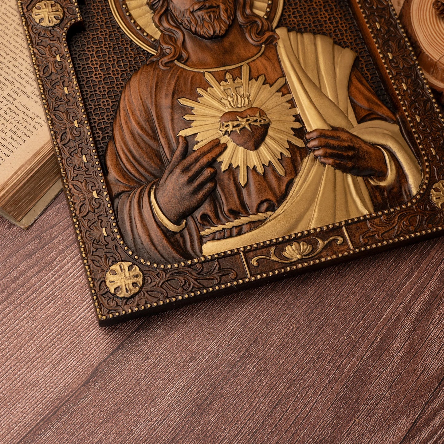 Sacred Heart of Jesus Religious Statue Saint Man Jesus Christ Wall Hanging Home and Decoration Church Catholic Christmas Gift