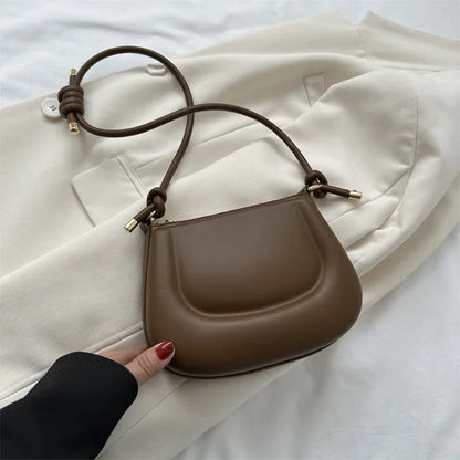 Saddle Bags 2024 New Fashion Women's Shoulder Bag Simple Armpit Bag Luxury Handbags Designer Bags  Purse  Hand Bag
