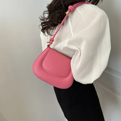 Saddle Bags 2024 New Fashion Women's Shoulder Bag Simple Armpit Bag Luxury Handbags Designer Bags  Purse  Hand Bag