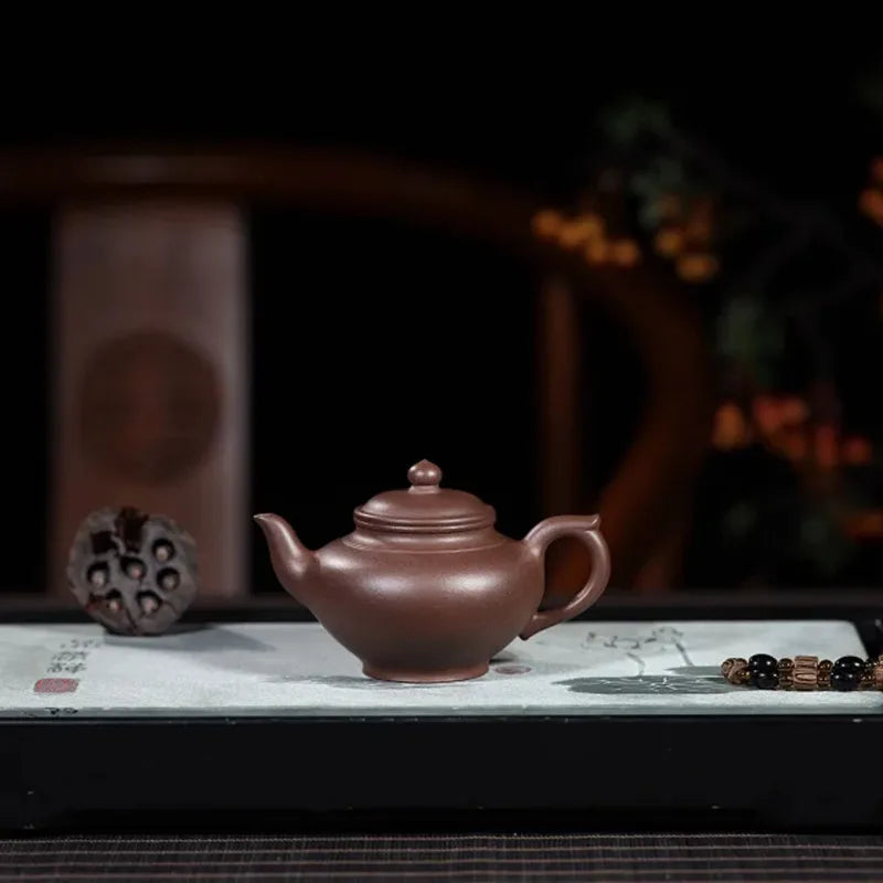 Teapot Tea Pot filter Xishi Pot Beauties Handmade Purple Clay Teaware customized Gifts  Drinkware Set Drink Puer
