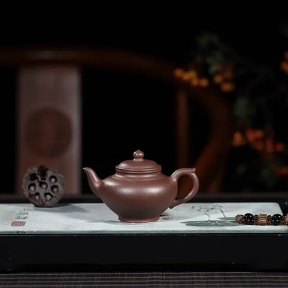 Teapot Tea Pot filter Xishi Pot Beauties Handmade Purple Clay Teaware customized Gifts  Drinkware Set Drink Puer