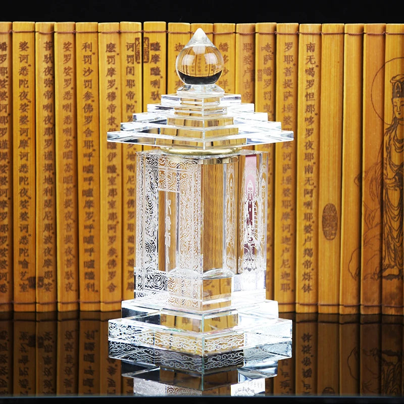 Southeast Asia Buddhism Sarita stupa Pagoda HOME Buddhist shrine talisman buddha dagoba stupa tower crystal bottle statue