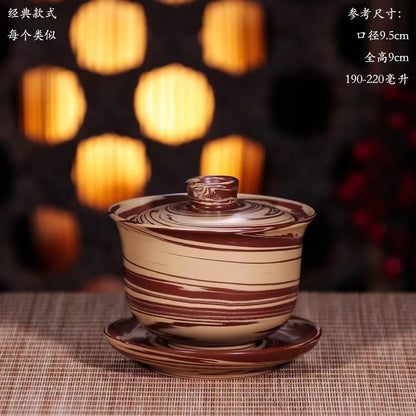 Jianshui Pure Handmade Mixed Clay Gaiwan TeaPot(Not Yixing Zisha) Ceramic  Kung Fu Tea Set Drinkware Tea Ceremony