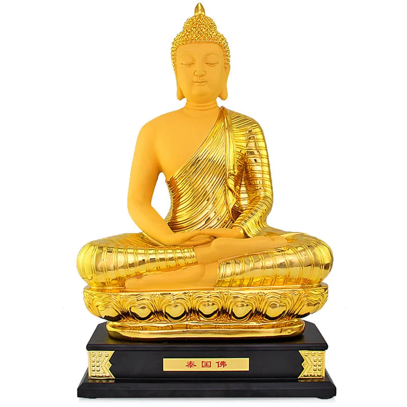Sakyamuni Buddha Buddha like the golden statue to protect the Buddhist products of Thai Buddhism crafts
