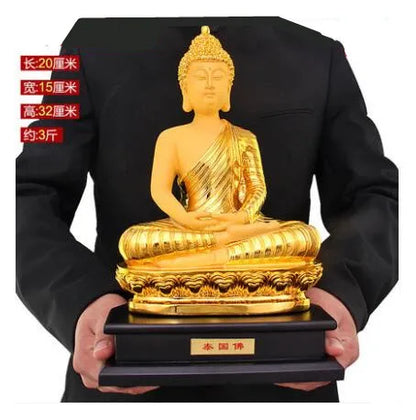 Sakyamuni Buddha Buddha like the golden statue to protect the Buddhist products of Thai Buddhism crafts