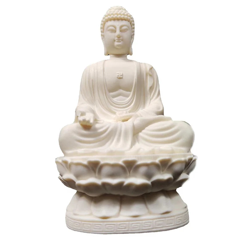 Sakyamuni Buddha Figure Statue Resin Art Sculpture Chinese Buddha Statues Luxury Home Room Office Feng Shui Statue Free delivery