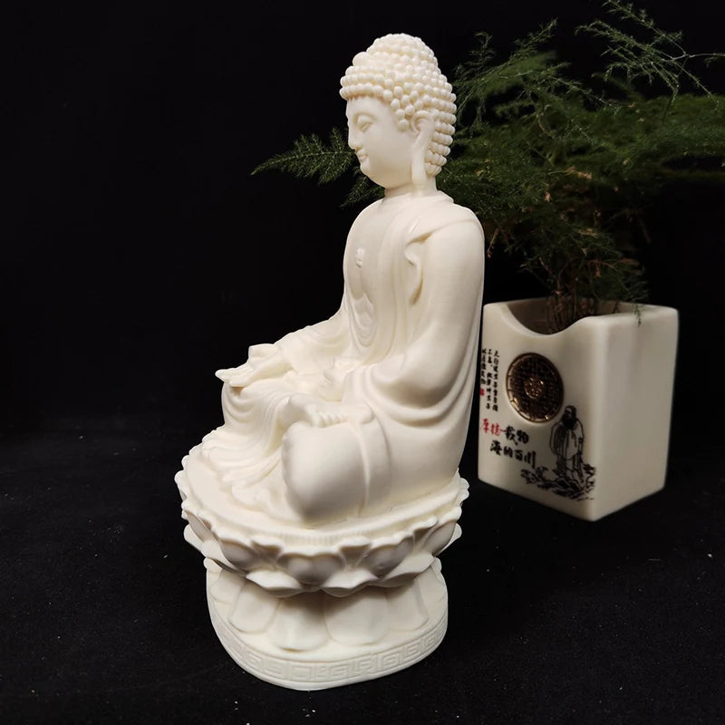 Sakyamuni Buddha Figure Statue Resin Art Sculpture Chinese Buddha Statues Luxury Home Room Office Feng Shui Statue Free delivery