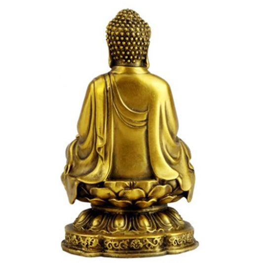Sakyamuni Buddha furnishing crafts Pure copper Guanyin statue bless peace car decoration Fengshui consecration Ornaments