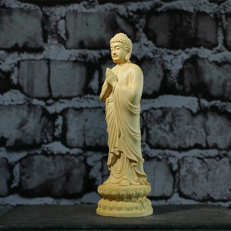 Sakyamuni - Wooden Buddha Statues, 21CM, Gifts, Home Decor Collection, Ornaments