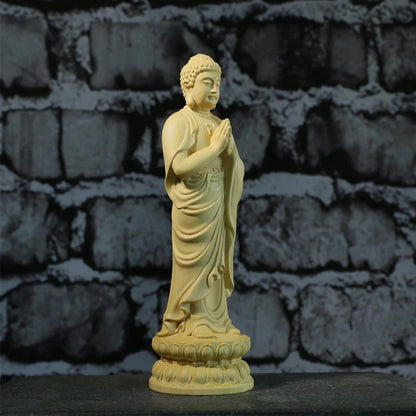 Sakyamuni - Wooden Buddha Statues, 21CM, Gifts, Home Decor Collection, Ornaments