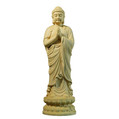Sakyamuni - Wooden Buddha Statues, 21CM, Gifts, Home Decor Collection, Ornaments