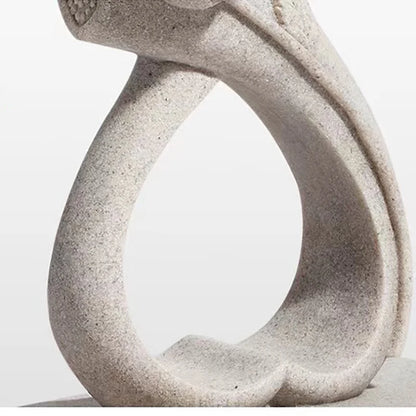 Sandstone Couples Holding Hands Gift Statue Abstract Art Sculpture  Home Decor Wedding Valentine's Day Gift Statue Souvenir