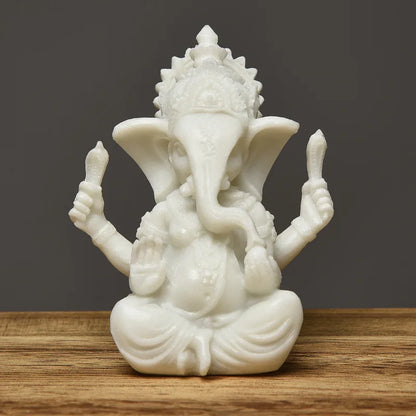 Sandstone Ganesha Buddha Handmade Indian Ganesha Elephant Figurine Elephant Statue Sculpture Home Decoration Accessories