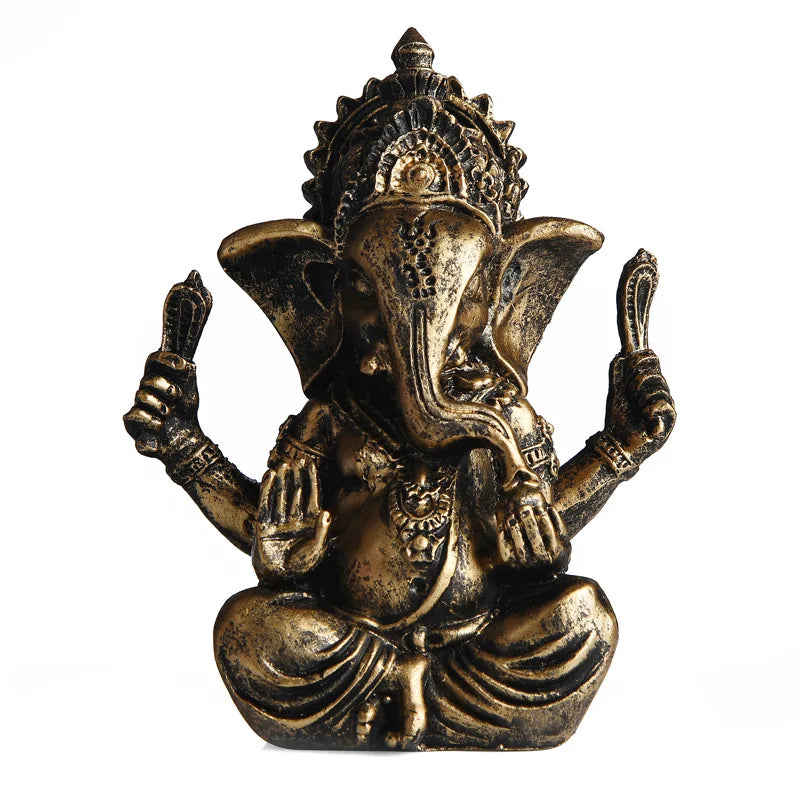 Sandstone Ganesha Buddha Handmade Indian Ganesha Elephant Figurine Elephant Statue Sculpture Home Decoration Accessories