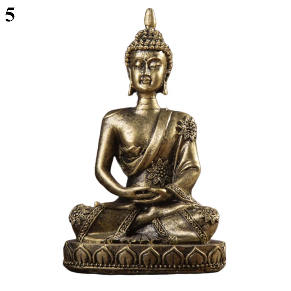 Sandstone Hindu Buddha sculpture figure miniature figure Buddha soft smile Statue Sculpture Figurine Miniature Model Home Decor