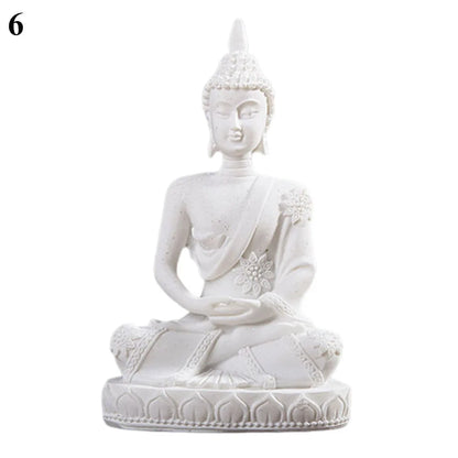 Sandstone Hindu Buddha sculpture figure miniature figure Buddha soft smile Statue Sculpture Figurine Miniature Model Home Decor
