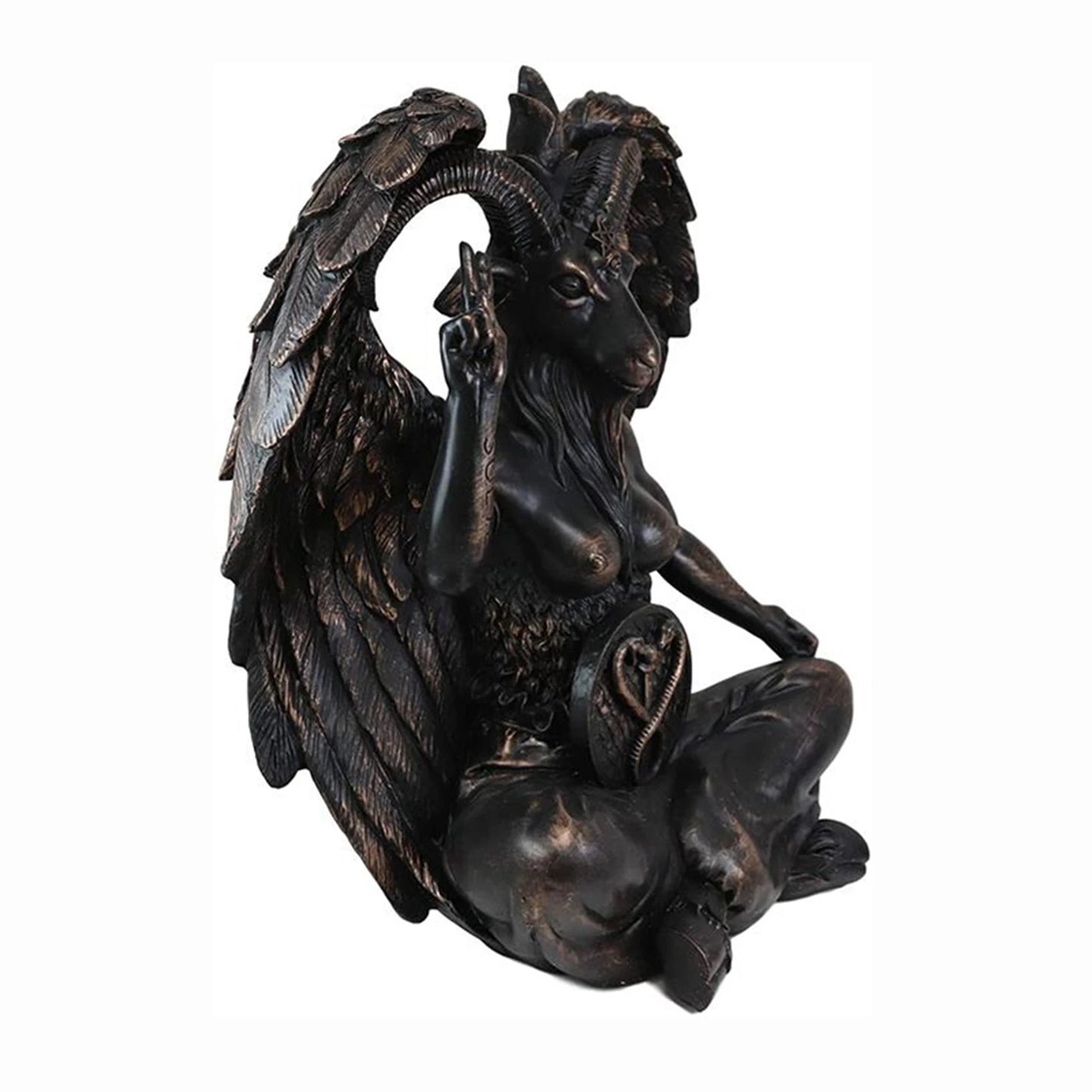 Satan Goat Baphomet Statue Resin Satanic Figurine Decor Church Satanic Sabbatic Goat Sculpture Home Decoration Statue Religious
