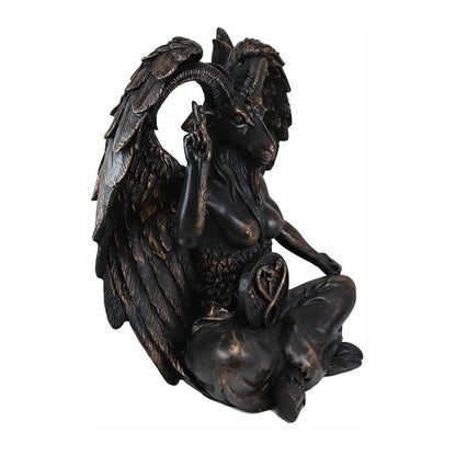 Satan Goat Baphomet Statue Resin Satanic Figurine Decor Church Satanic Sabbatic Goat Sculpture Home Decoration Statue Religious