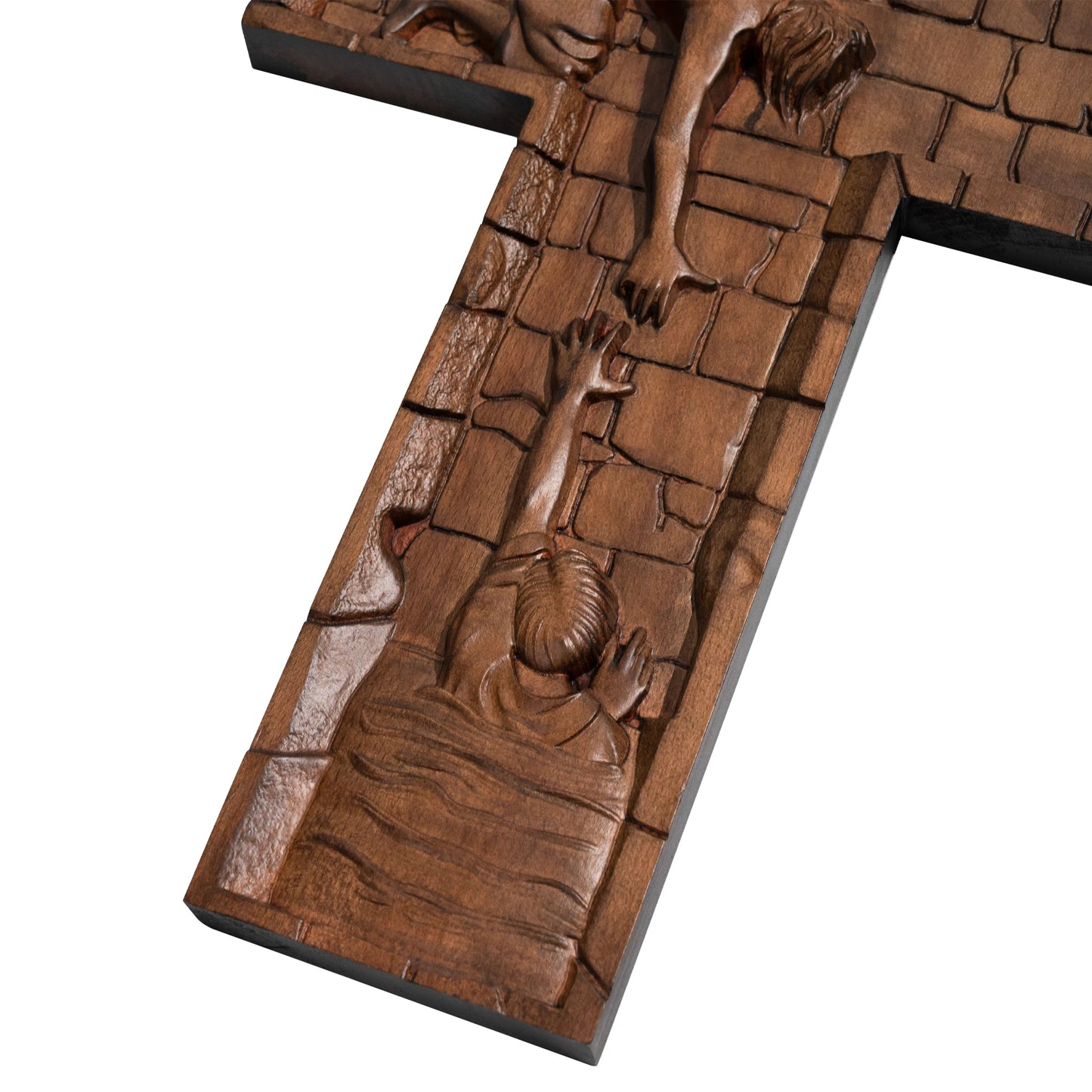 Savior Jesus cross, wall hanging, wooden cross, Christian cross wall, Catholic religious engraving gift, Christmas decoration