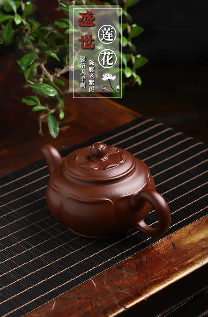 Chinese Yixing Purple Clay Tea Pot Hand-painted Black Mud Tea Pot Tradition Filter Zisha Tea Maker Household Drinkware