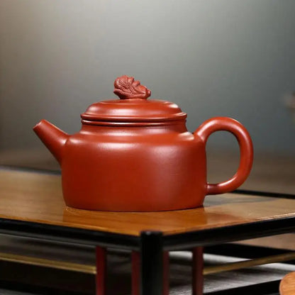 Zisha Teapot Yixing Handmade Pot, Kung-Fu Teaware, Purple Clay Drinkware for Puer Green Black Chinese Tea, Baicaide Zhonghu