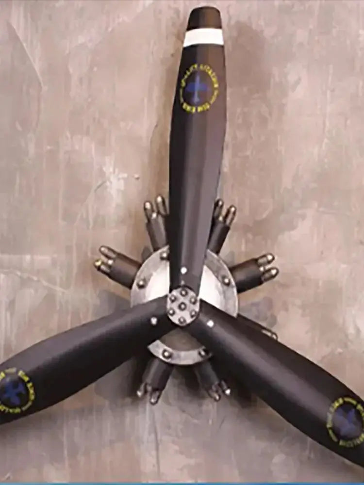 Wrought iron wall decorative mural Creative Household retro Aircraft propeller wall hanging Creativity of Metal Crafts
