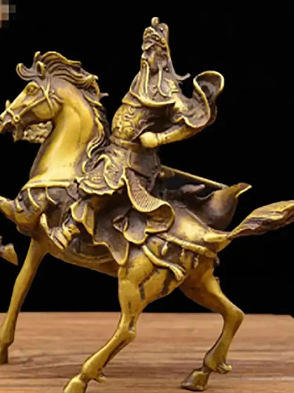 Wholesale of copper fittings for the god of wealth and riding horses