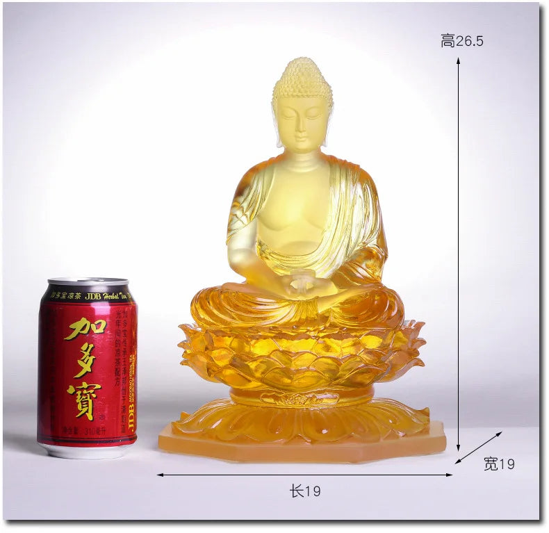 Medicine Great Wish Buddha Glazed ornaments Medicine  Glazed Light Buddha Monastery  Home Worship Household