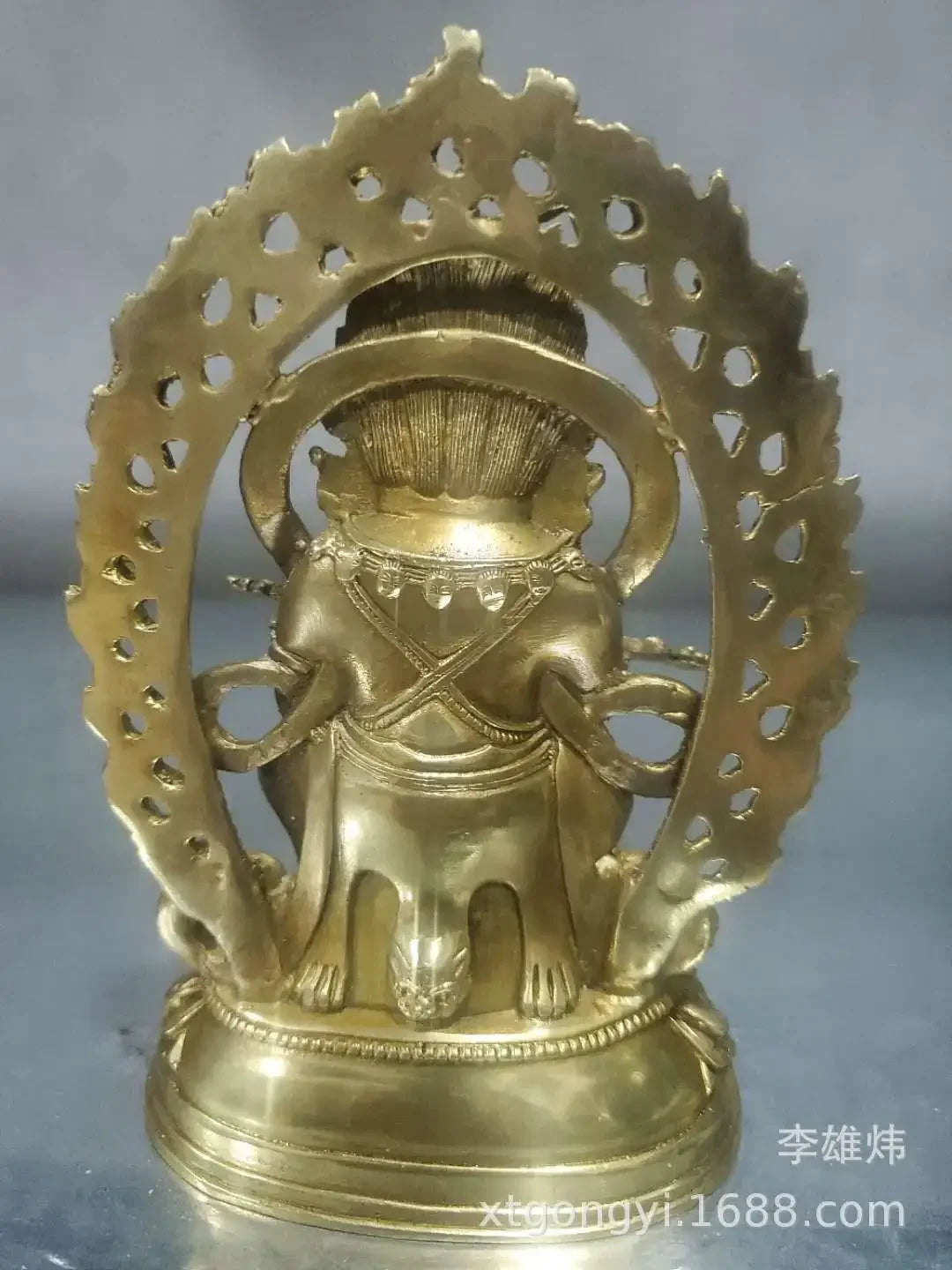 Grosir Patung Buddha Tantrik Mahagala Langit Hitam Dua Lengan Perunggu