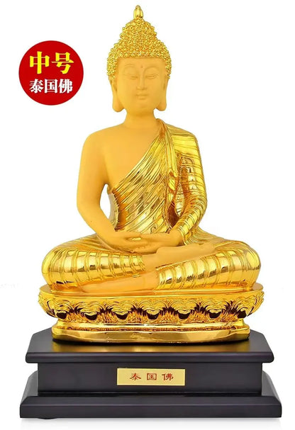 Sakyamuni Buddha Buddha like the golden statue to protect the Buddhist products of Thai Buddhism crafts