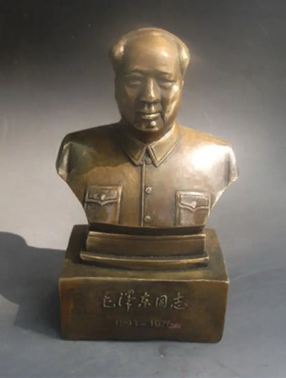 Langka Seiko Ukiran Tembaga Kuningan Bronze 'Ketua Mao Zedong Statue"